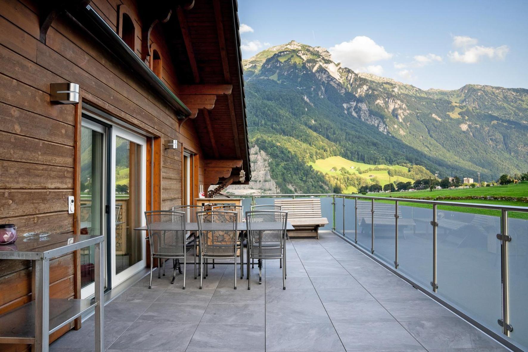 Apartamento Glarner Bed Netstal Exterior foto