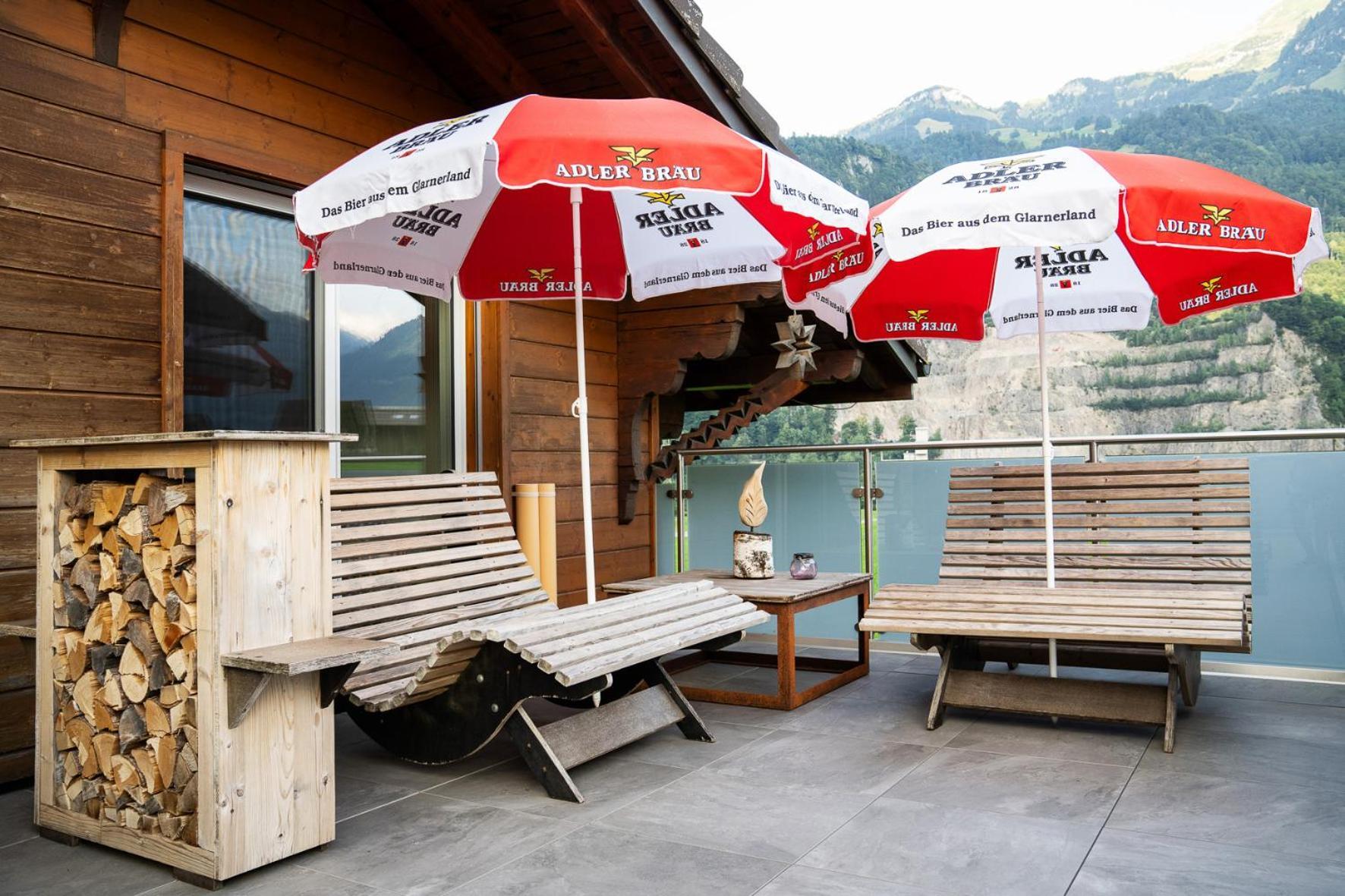Apartamento Glarner Bed Netstal Exterior foto